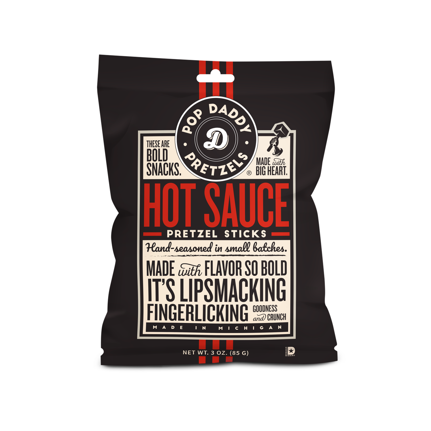 Seasoned Pretzels - 3oz - Hot Sauce
