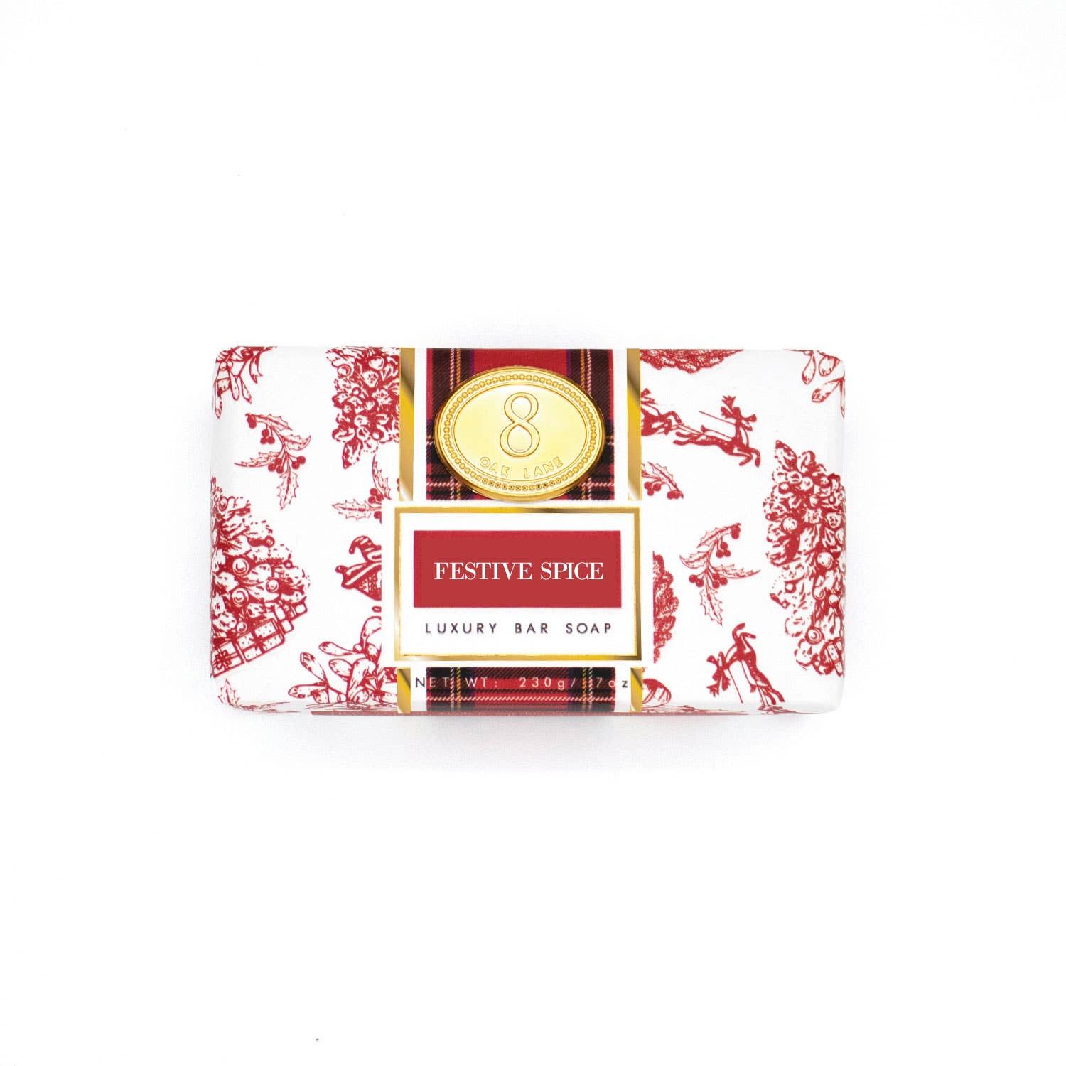 Festive Spice Wrapped Bar Soap, 7oz