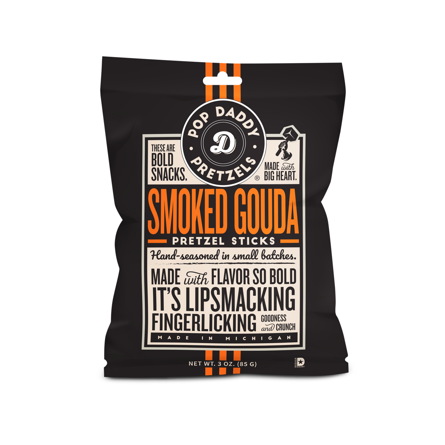 Seasoned Pretzels - 3oz - Smoked Gouda