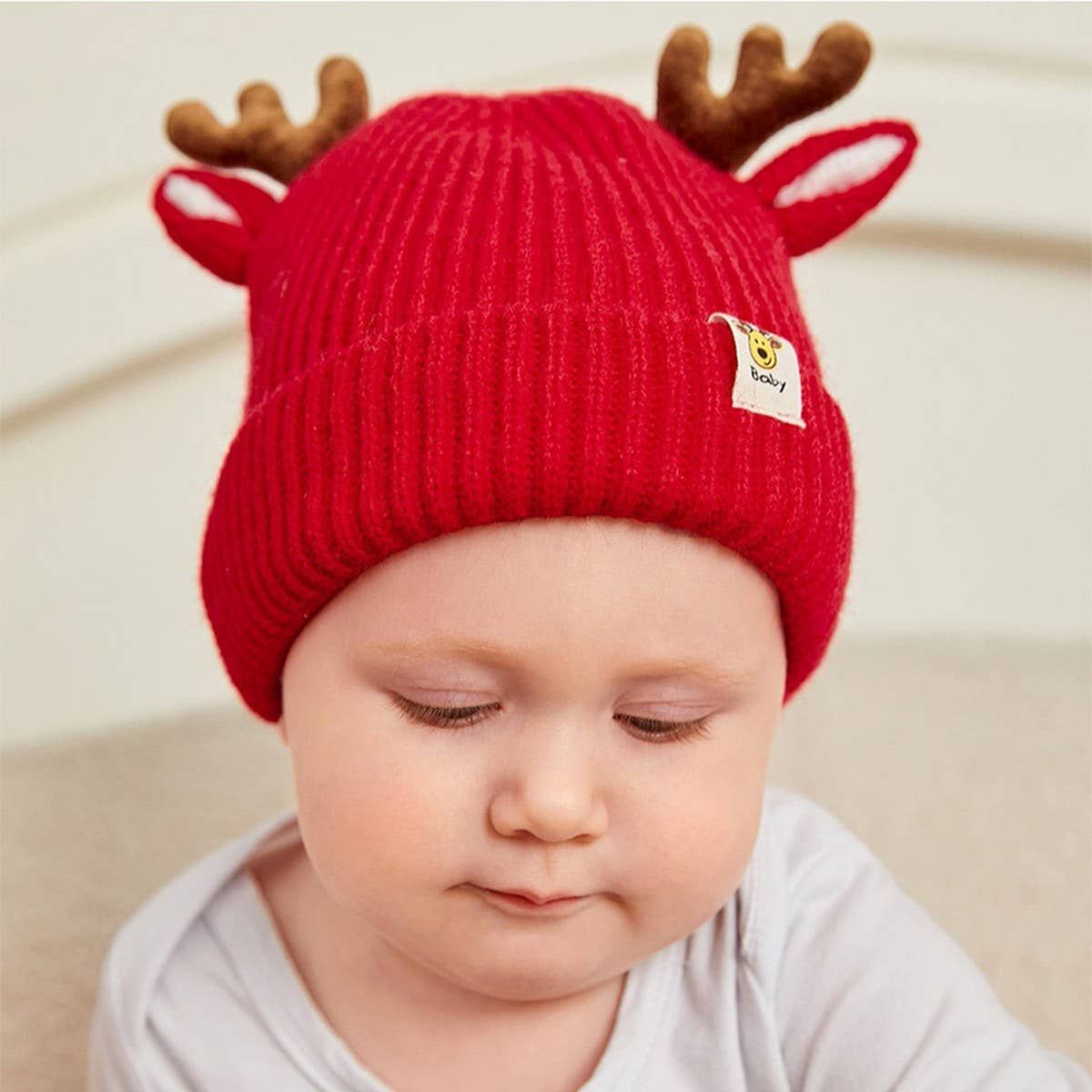 Christmas Deer Children's Knitted Hat