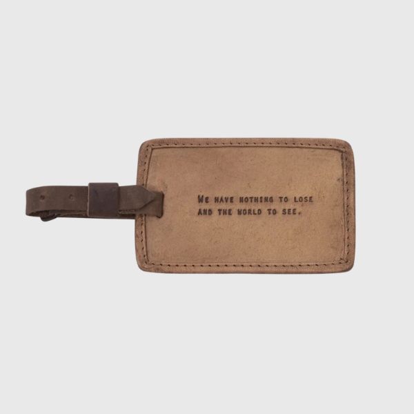 We Have Nothing to Lose Leather Luggage Tag