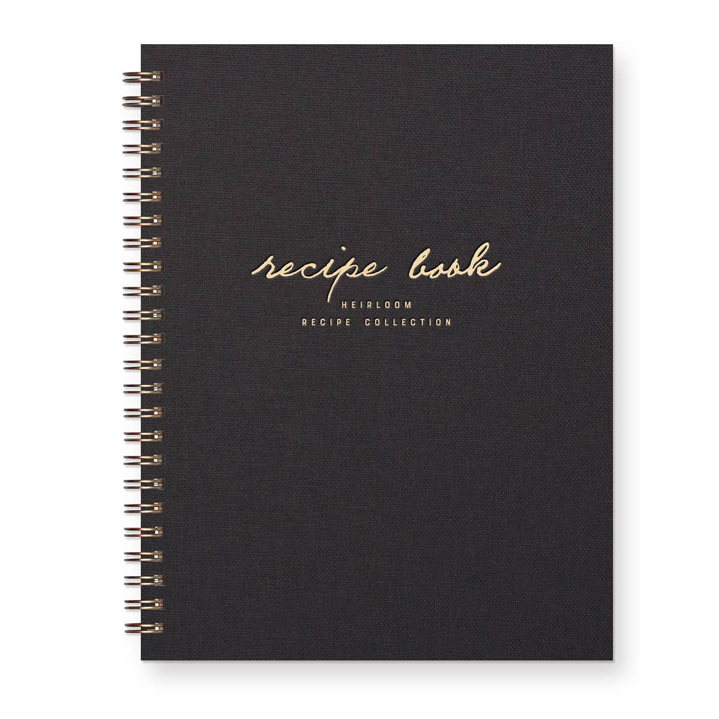 Heirloom Recipe Book, Color: Peppercorn Linen