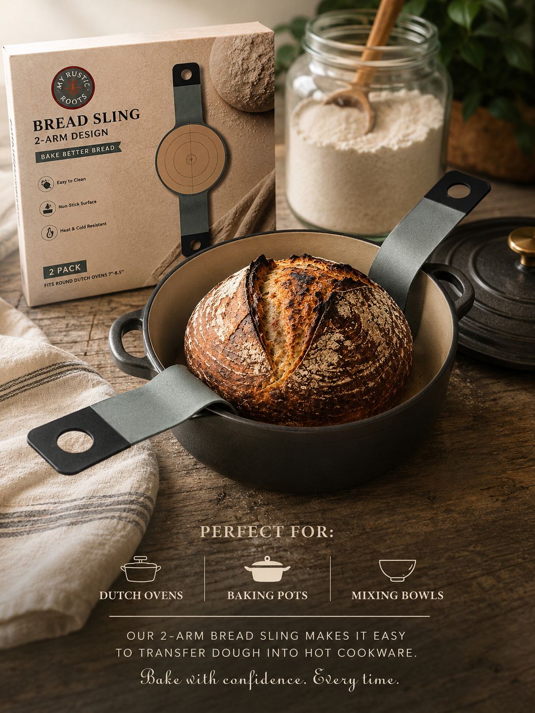 Bread Sling 2-Arm Design