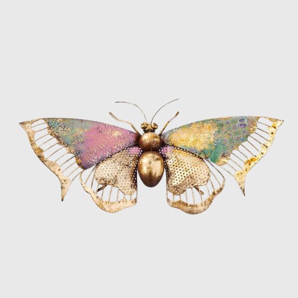 Metal Butterfly Wall Plaque