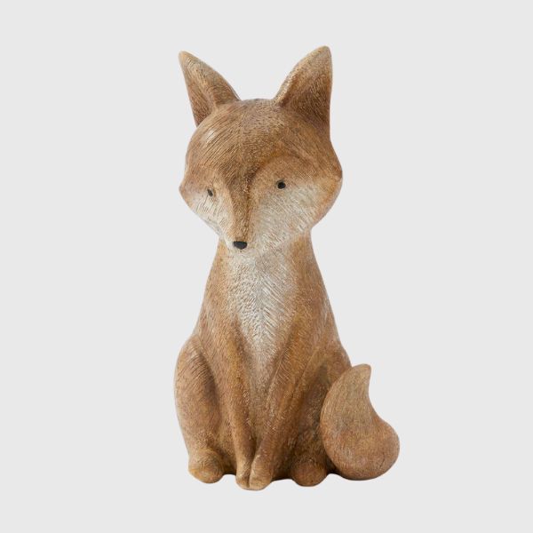 Polystone Brown Fox Table Decor