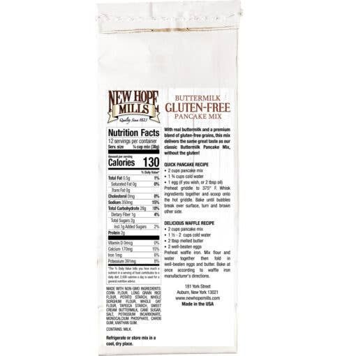 Gluten Free Buttermilk Pancake Mix 16oz