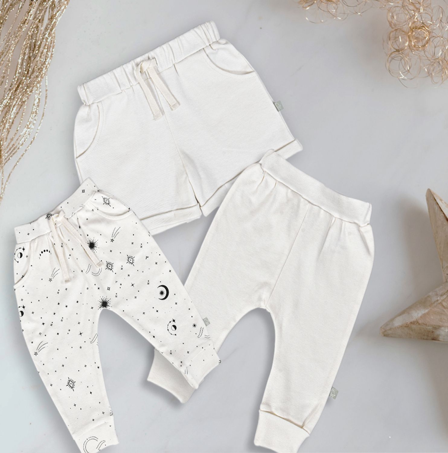 Baby basics pants | Ivory Organic
