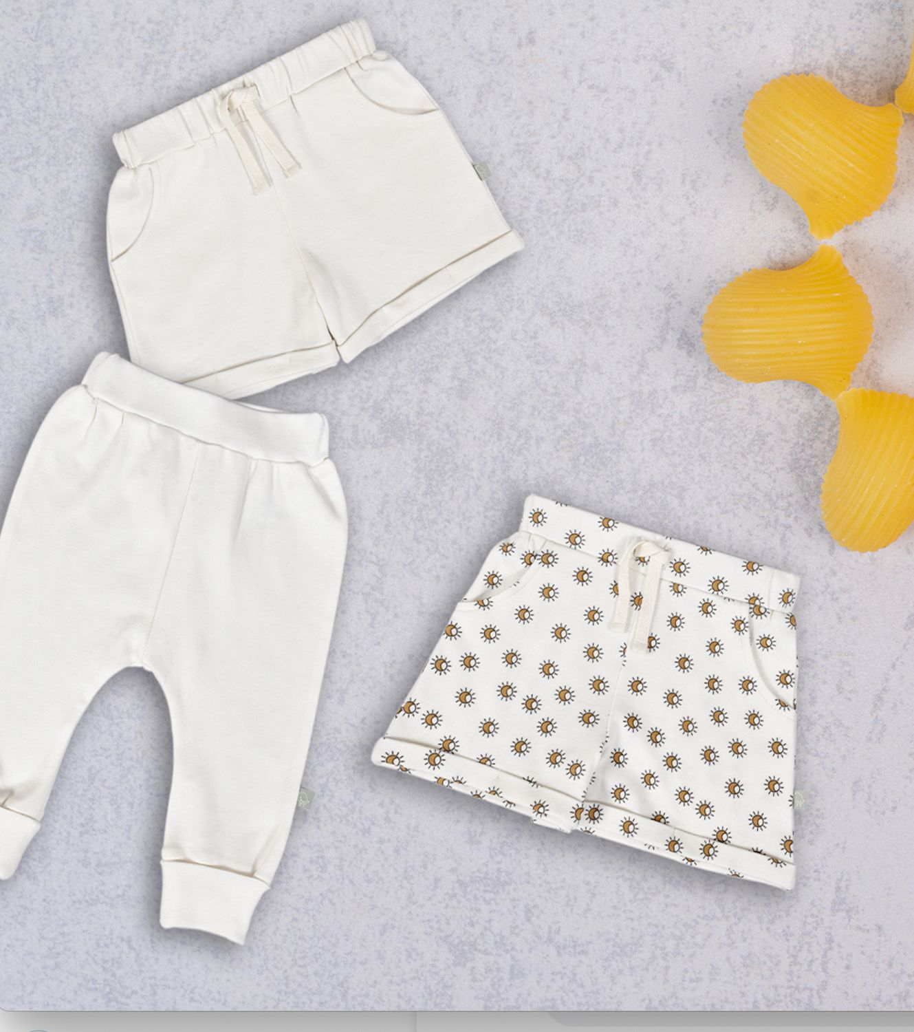 Baby basics pants | Ivory Organic