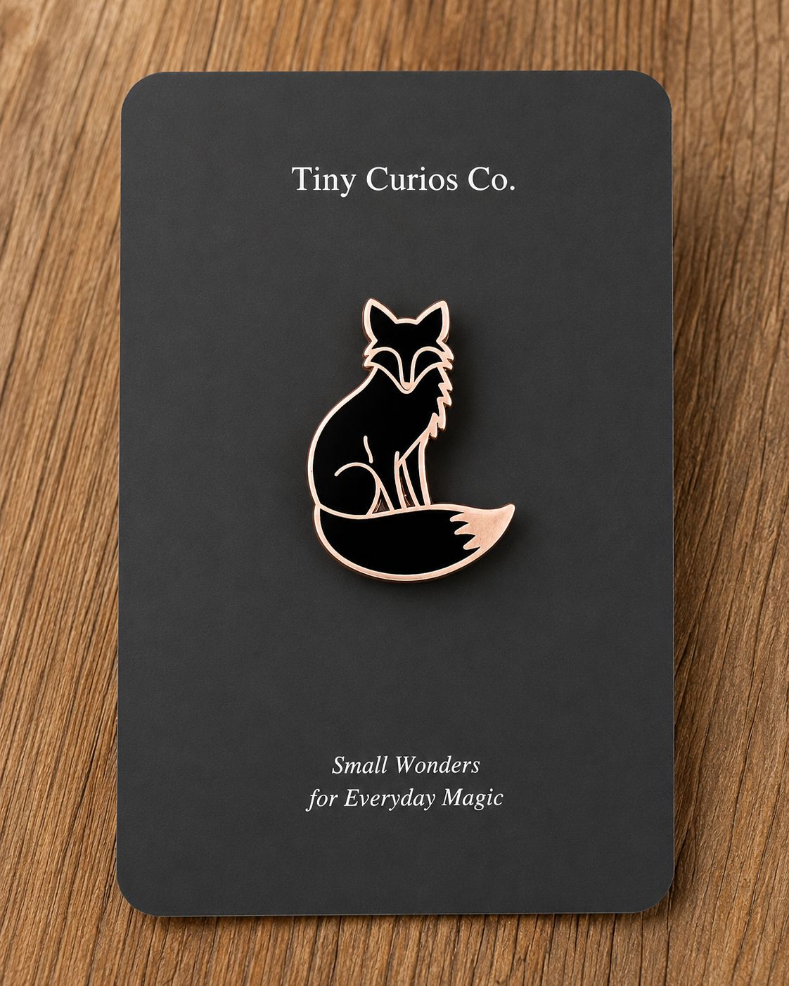 Copper Moon Fox Pin