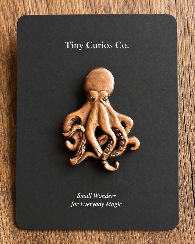 Kraken's Kin Octopus Enamel Pin