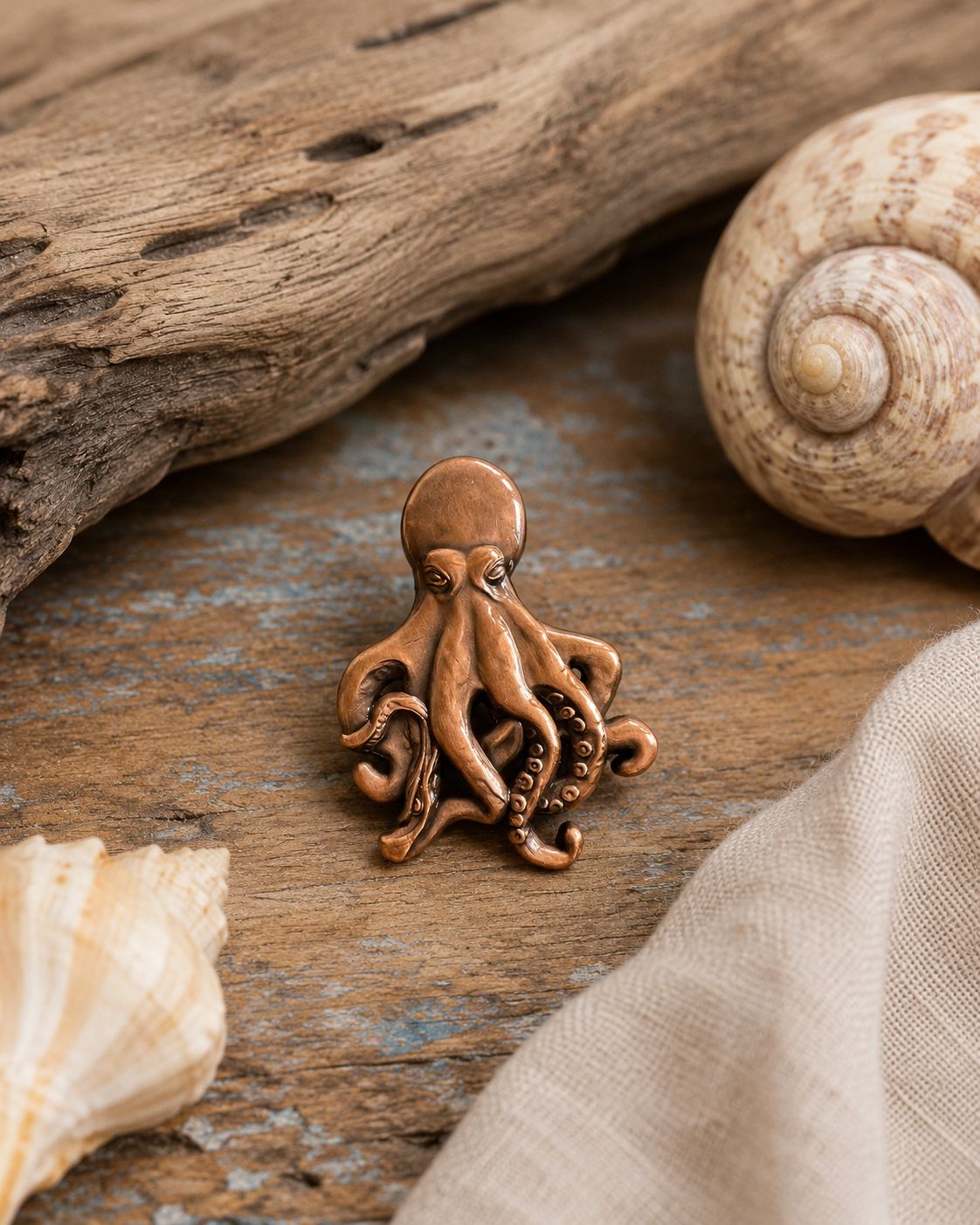 Kraken's Kin Octopus Enamel Pin