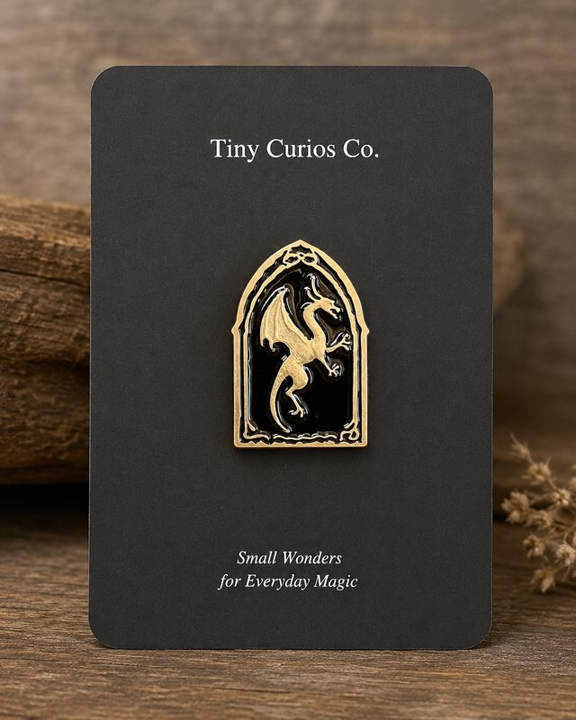 Ancient Wyvern Crest Pin