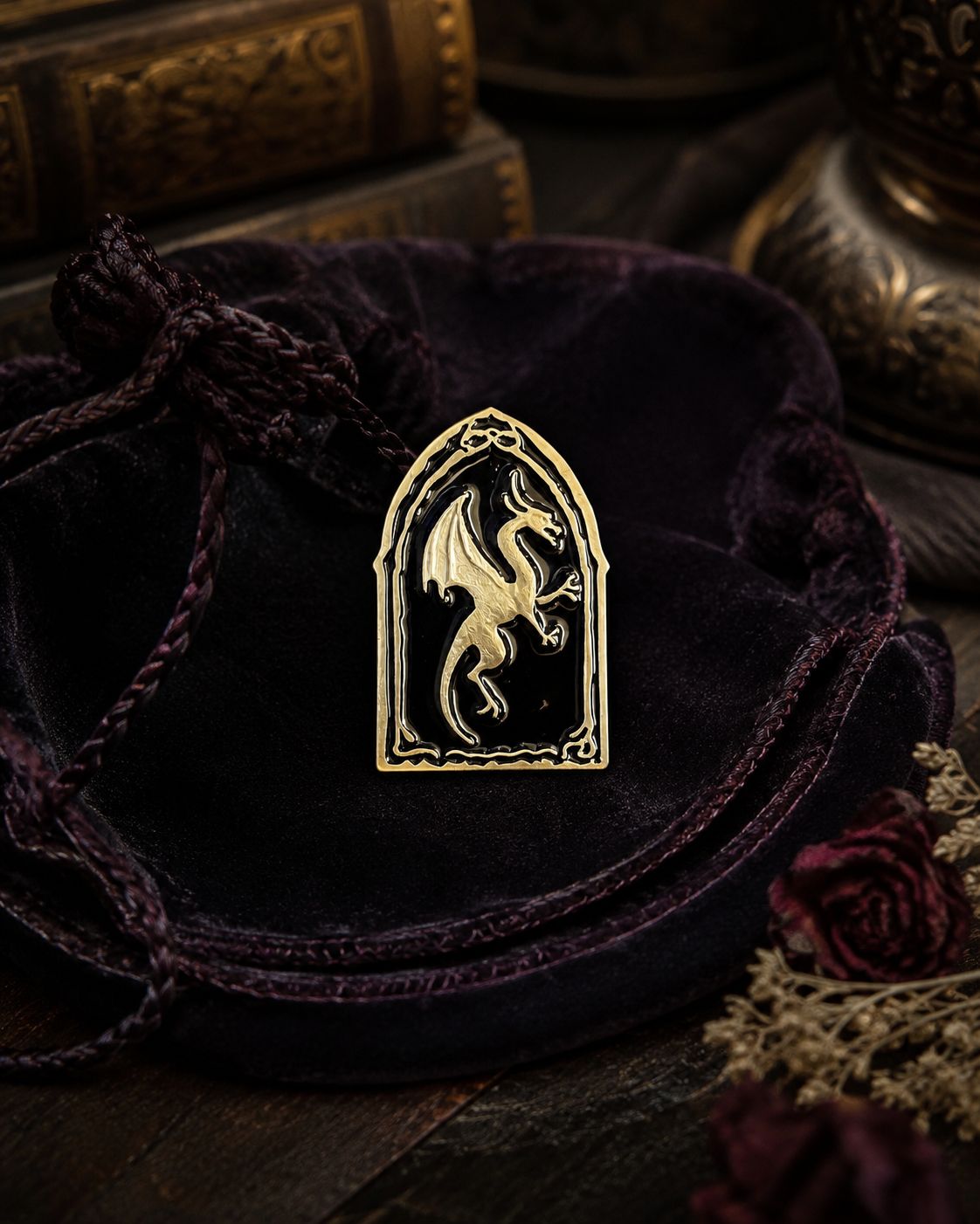 Ancient Wyvern Crest Pin