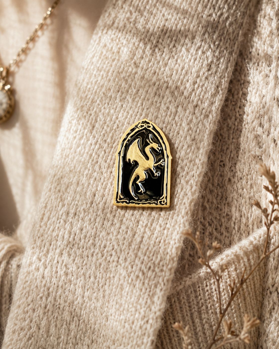 Ancient Wyvern Crest Pin