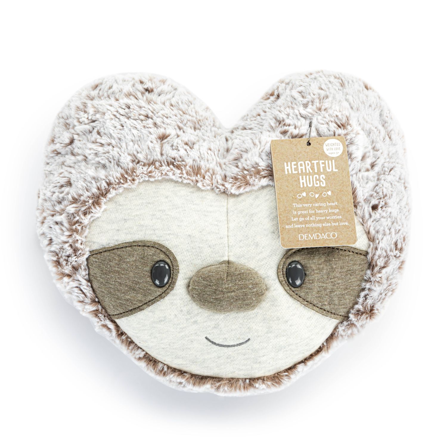 Heartful Hugs Sloth Weighted Heart - 10x8in