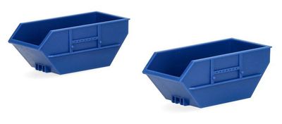 Afvalcontainer 7m³, blauw (2st.)