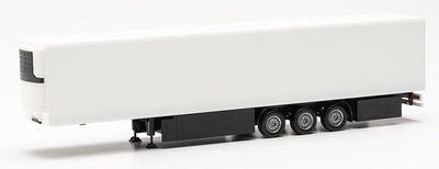 Koeltrailer 15m + Paletkasten & chassis bescherming, wit