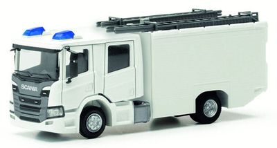 Scania CrewCab brandweer, wit (2 st.)