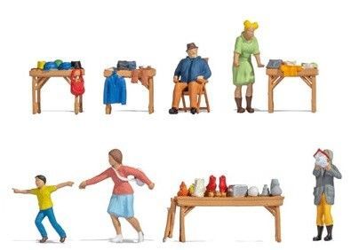 Figuren thema set Vlooienmarkt / rommelmarkt