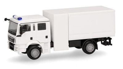 Herpa H0 MAN TGM MzGW (Mehrzweckgerätewagen), wit (Minikit) Herpa H0 MAN TGM MzGW (Mehrzweckgerätewagen), wit (Minikit)