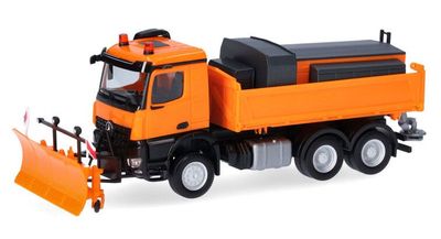 Herpa H0 Mercedes Benz Arocs '18 M 3a. (strooiopbouw en schuiver)