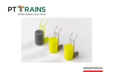 Set Sack Truck (3 Items) + 200L Drum (3 Items) ( yellow and Grey)