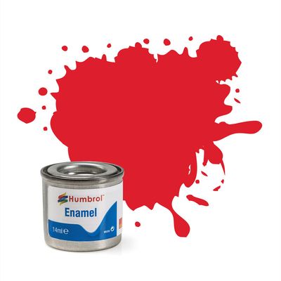 Enamel Paint NO 19 'Bright Red Gloss'