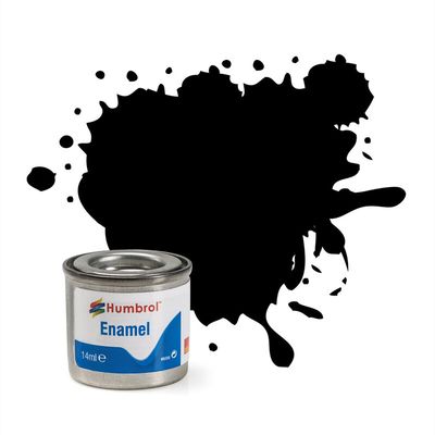 Enamel Paint NO 33 'Black Matt'