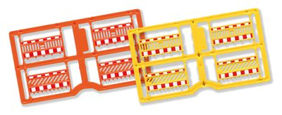 H0 Afschermingshek, oranje/geel