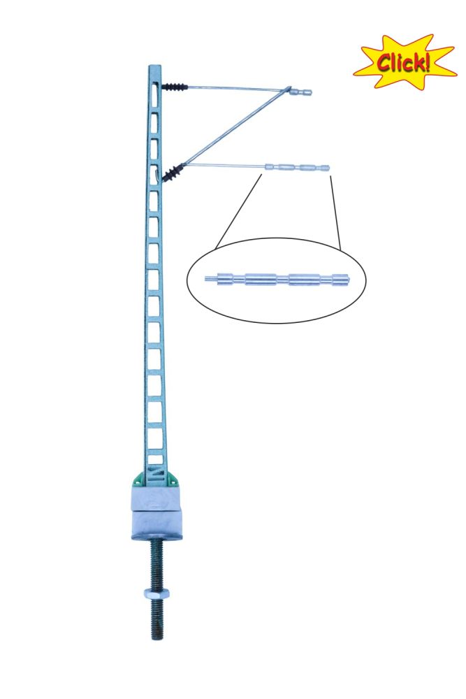Vakwerkmast met giek (5 stuks) (click-systeem)