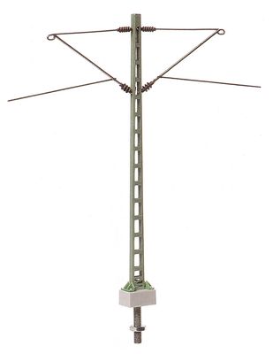 H0 Vakwerk middenmast met 2 armen (1 stuk)
