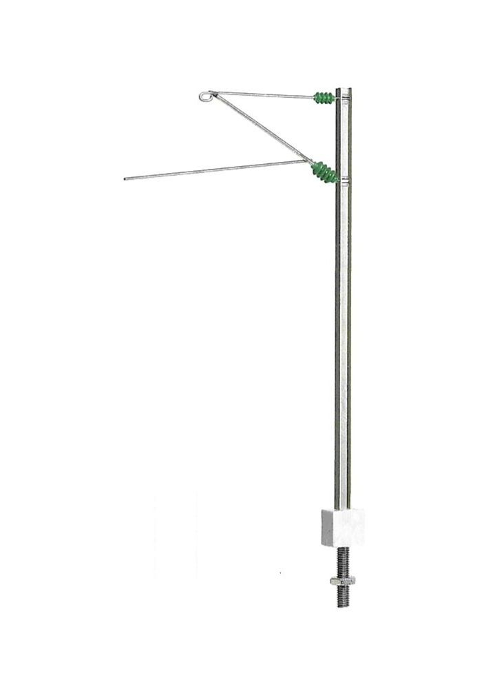 H-profiel lijnmast van nikkelzilver (5 stuks)