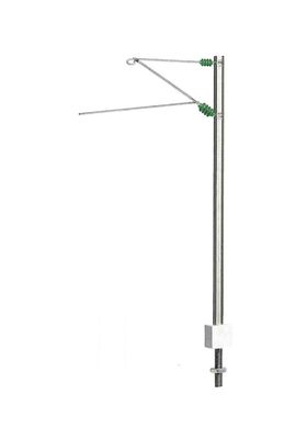 H-profiel lijnmast van nikkelzilver (5 stuks)