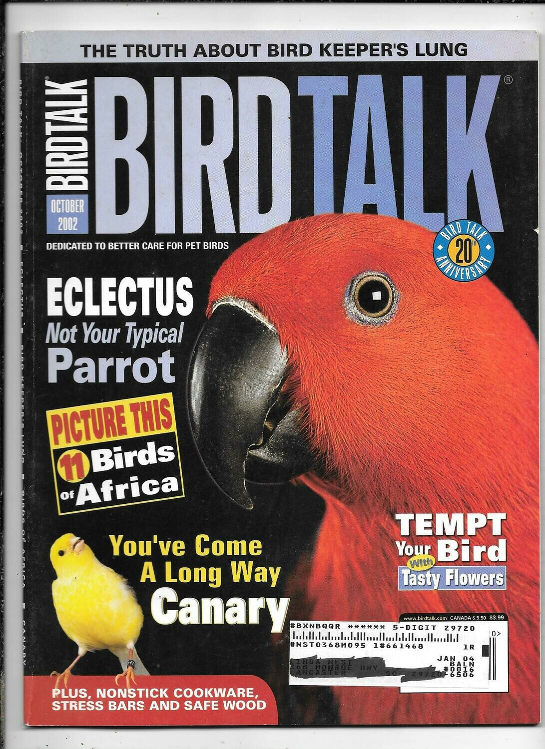 ​​BirdTalk Magazine October 2002