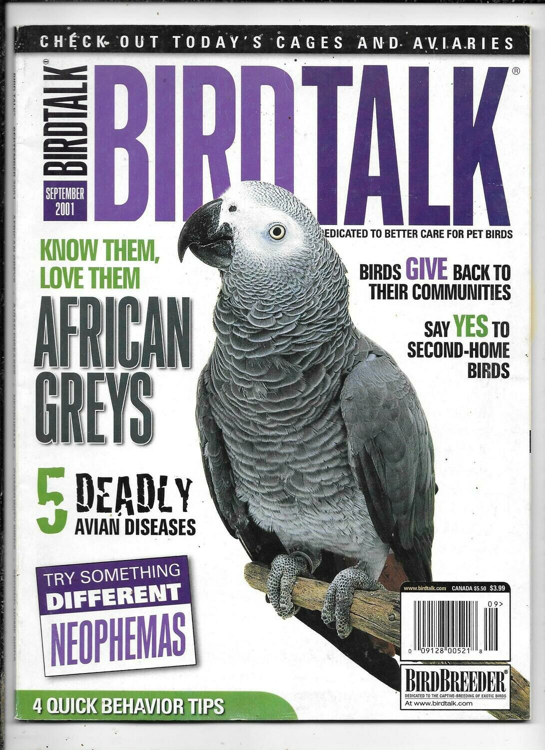 BirdTalk Magazine September 2001