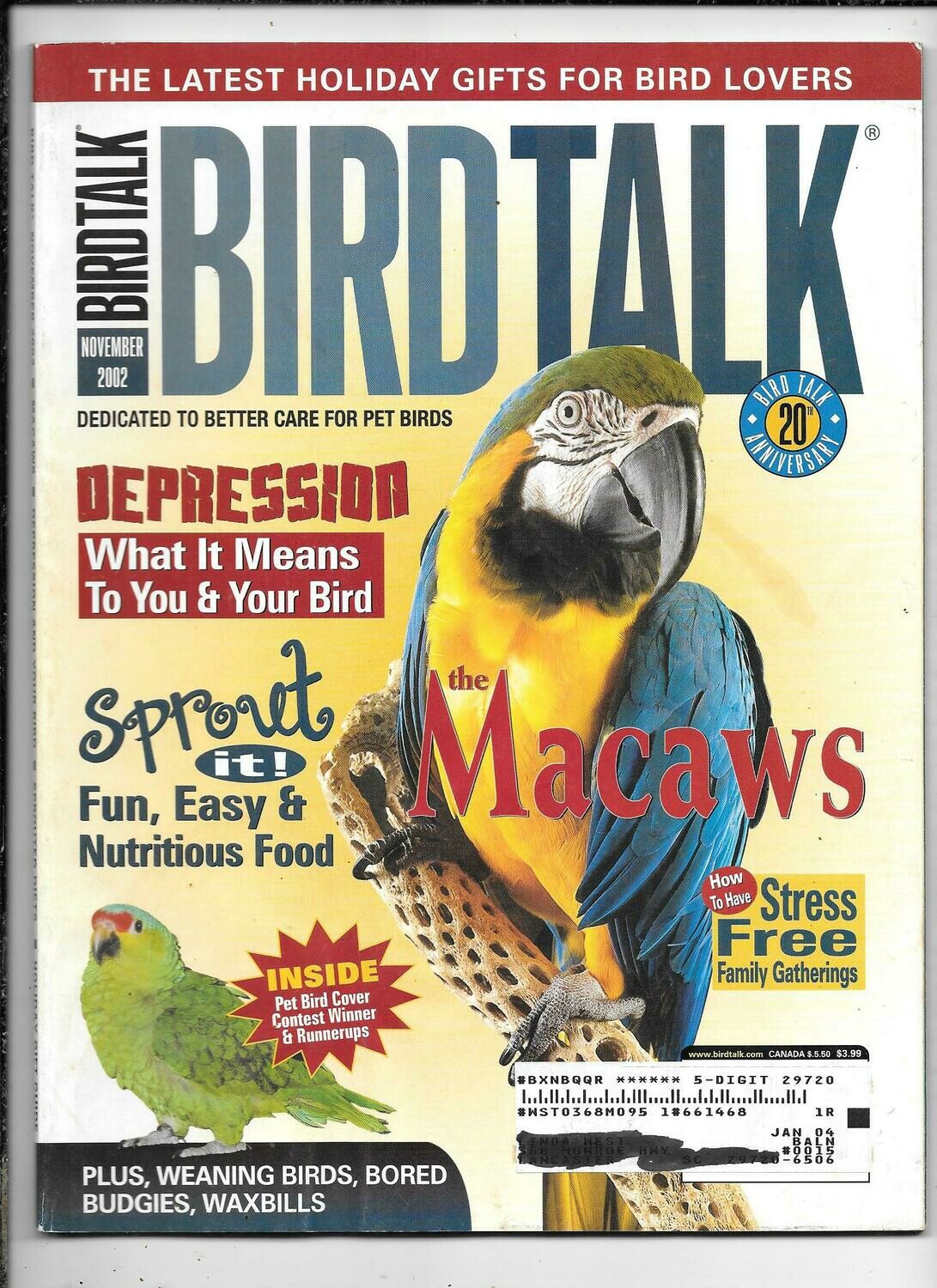 BirdTalk Magazine November 2002