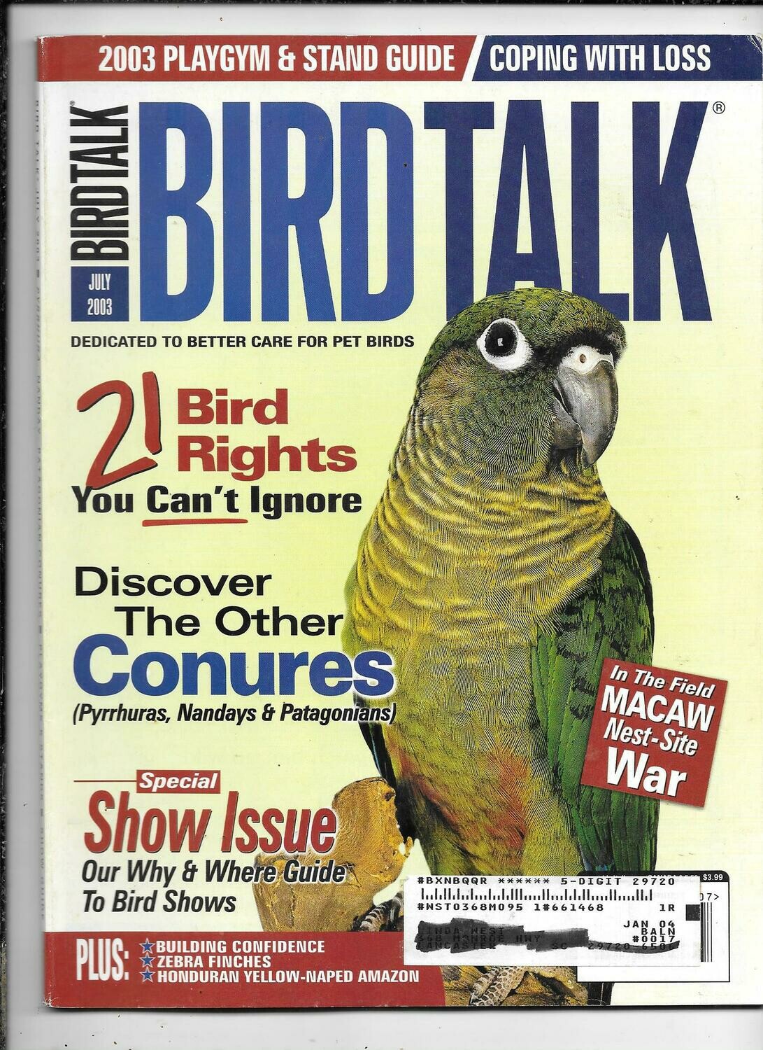 BirdTalk Magazine July 2003