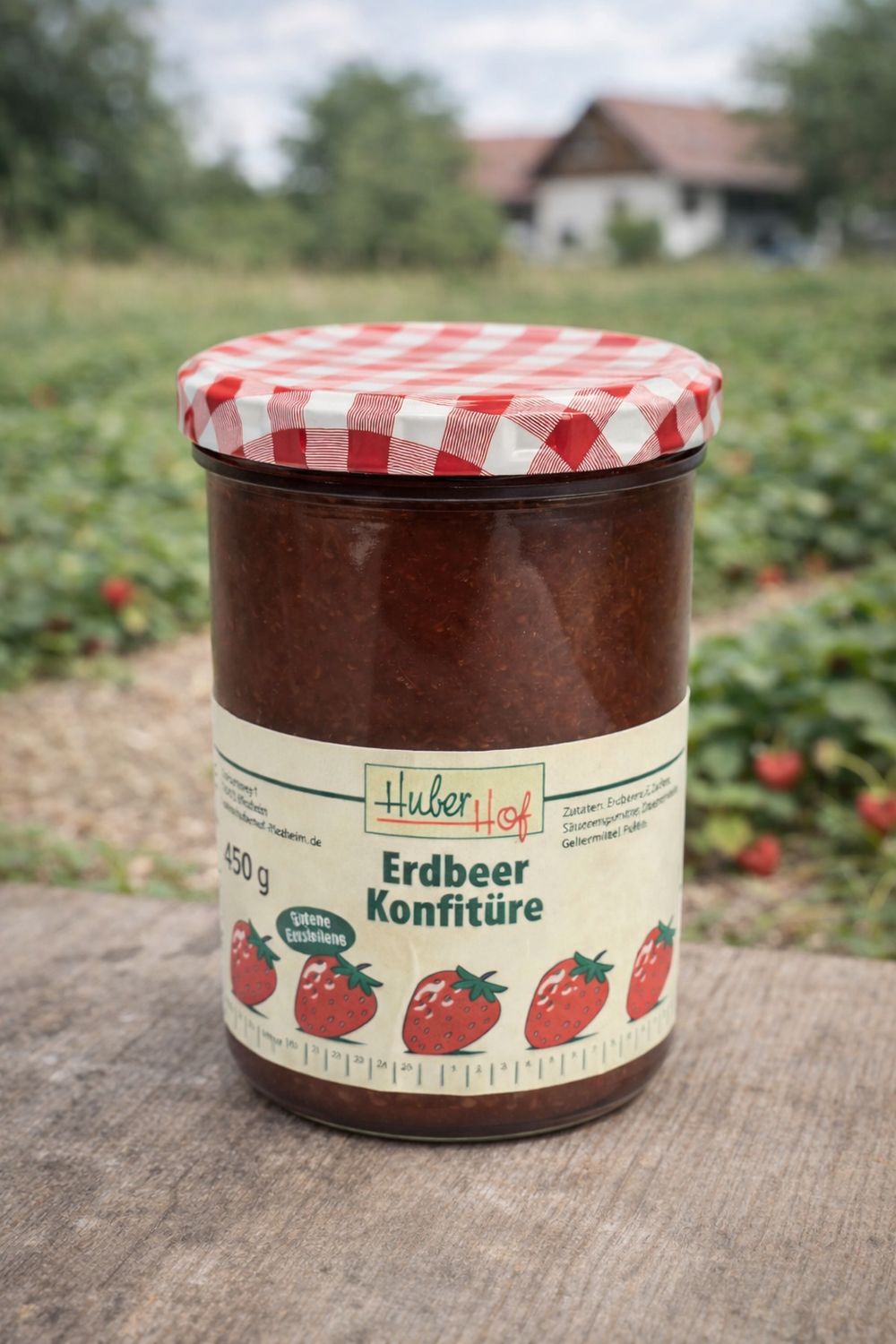 Handgemachte Erdbeerkonfitüre - direkt von unserem Hof Handgemachte Erdbeerkonfitüre - direkt von unserem Hof