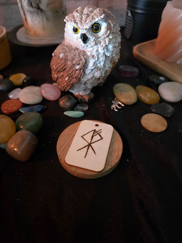 Bindrune Pyrograver : Protection du loup