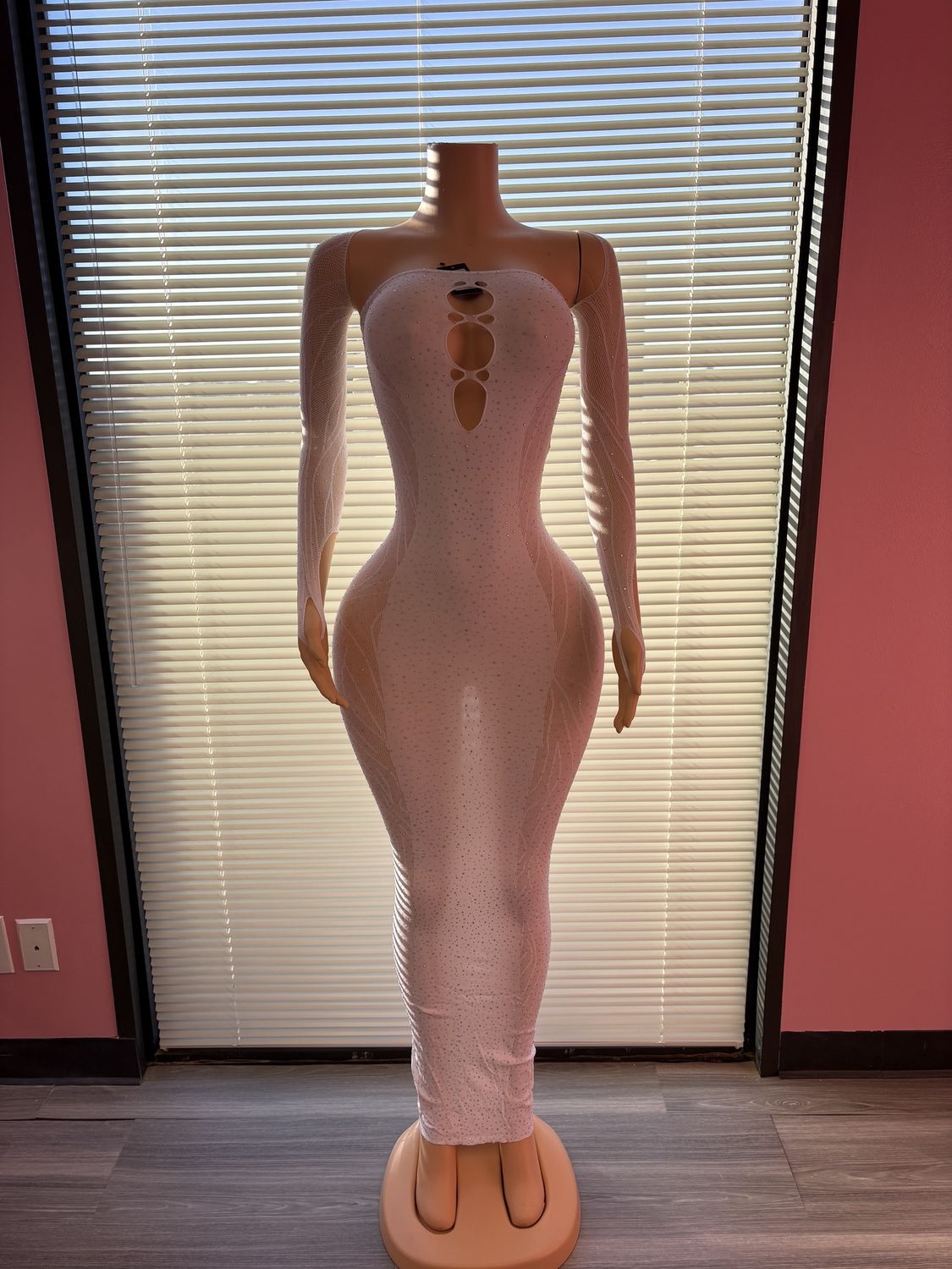 DIAMOND DOLL MESH DRESS