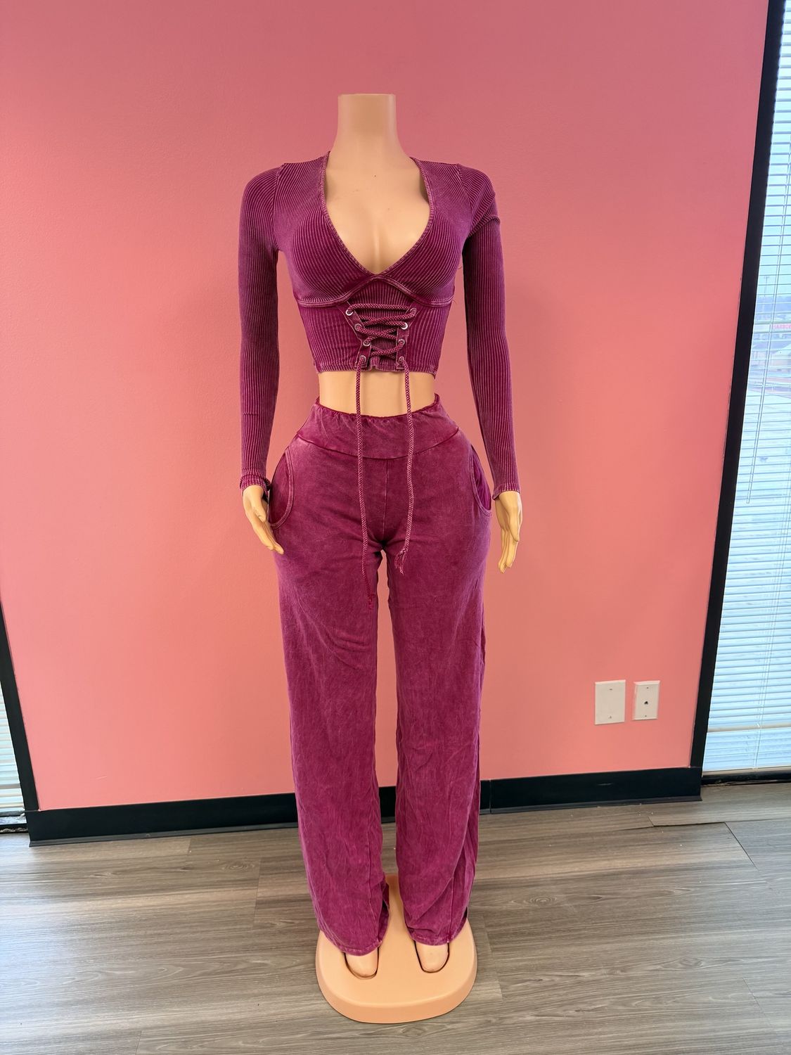FUSHIA PINK  COMFY SET