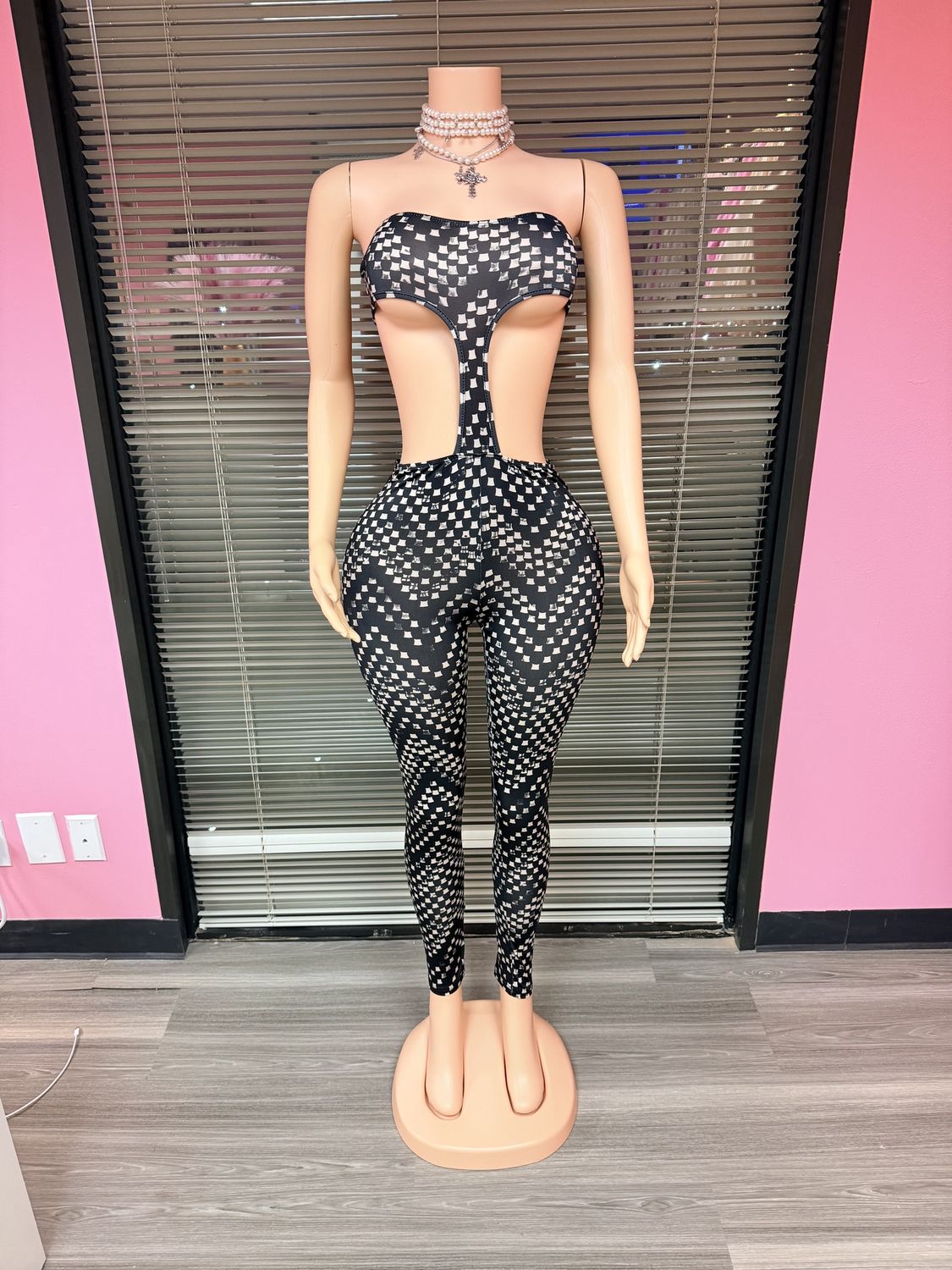 Black &amp; White Pattern One piece