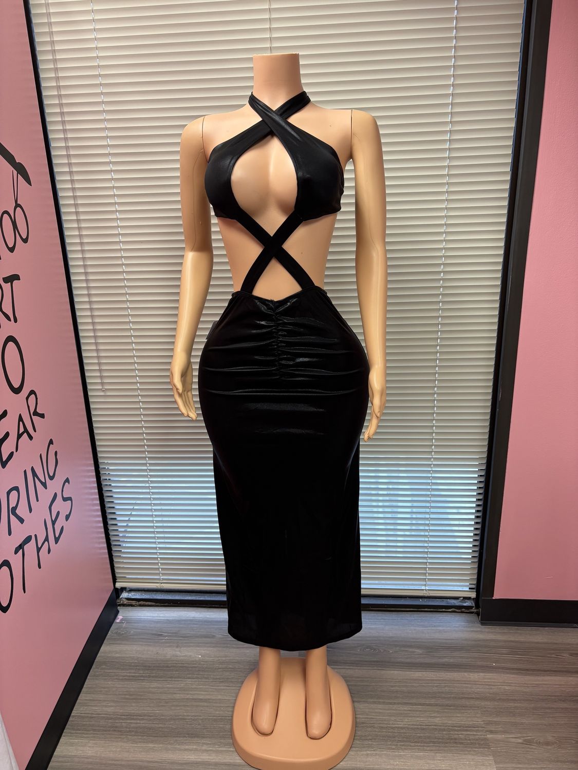 Criss cross maxi dress