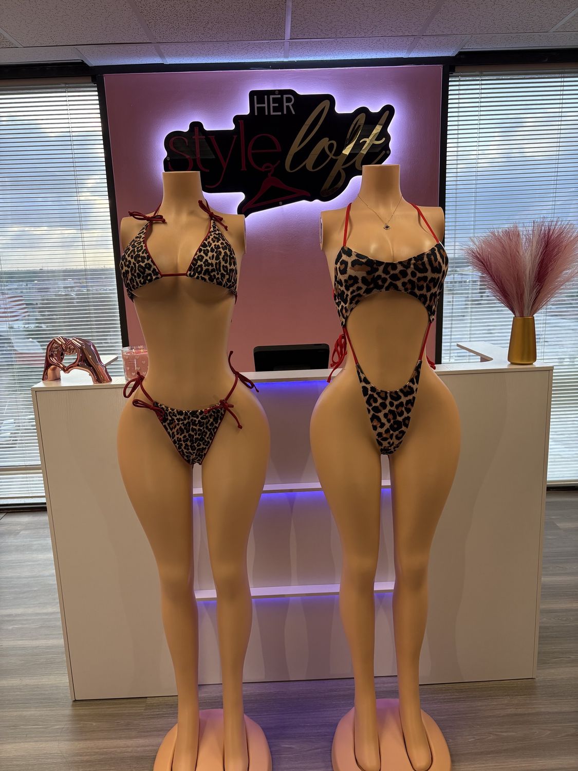 Fire cheetah 2 piece swimsuit