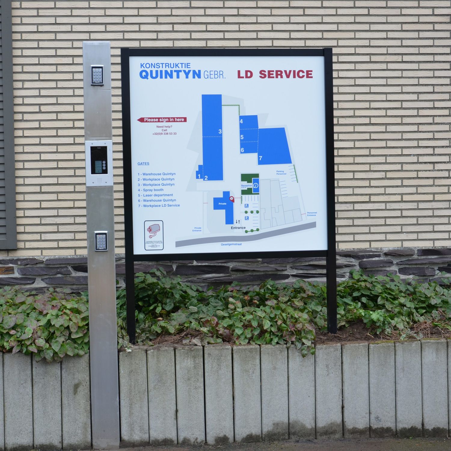 Belettering op panelen