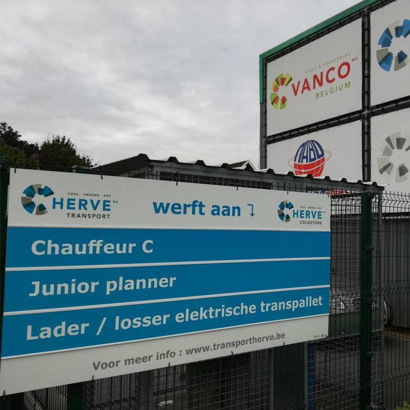 Belettering op panelen