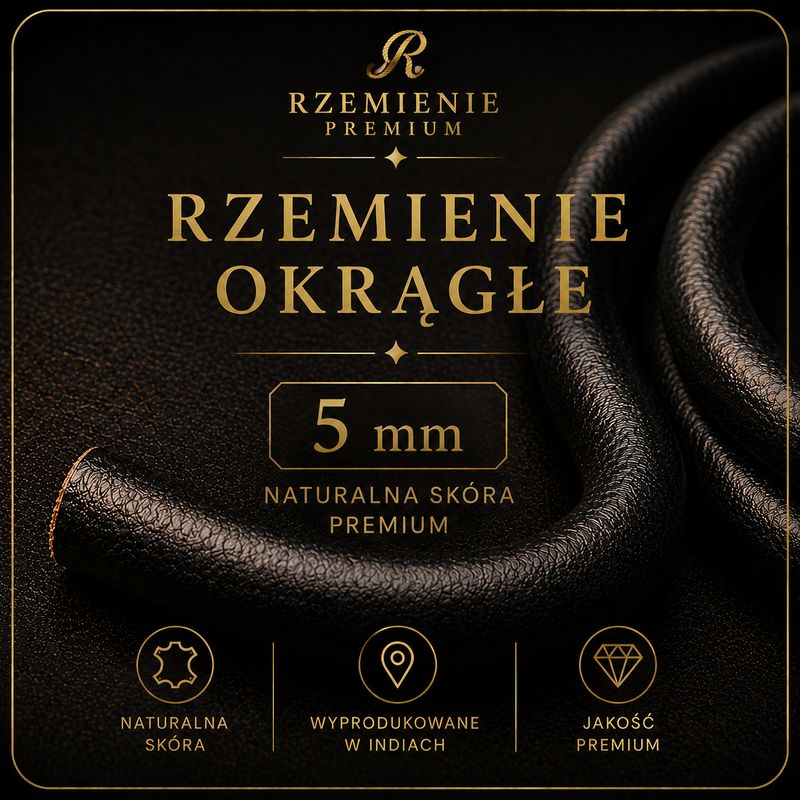 Rzemienie okrągłe 5mm