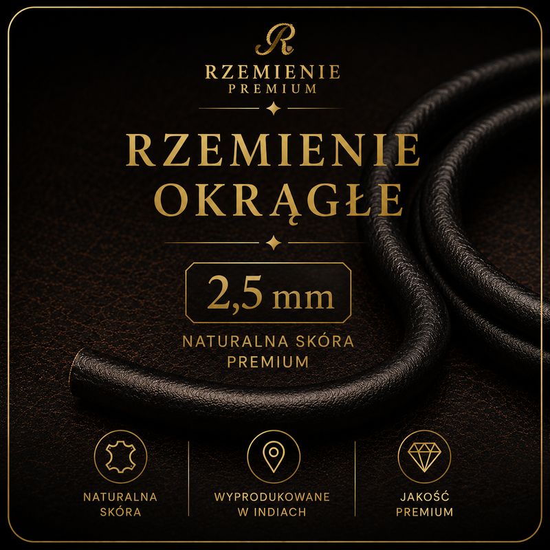 Rzemienie okrągłe 2,5mm