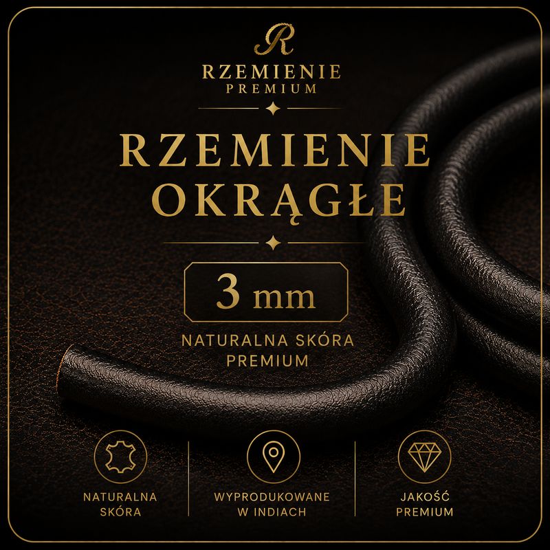 Rzemienie okrągłe 3mm