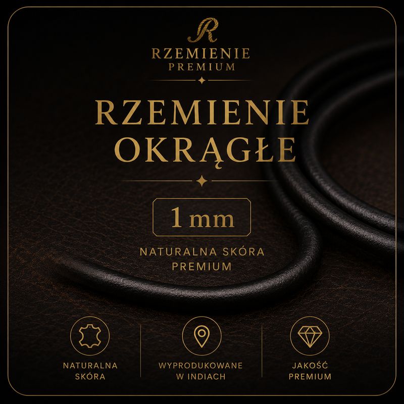 Rzemienie okrągłe 1mm